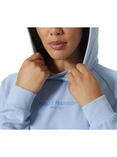 Helly Hansen W Core Hoodie női kapucnis pulóver világoskék színben 4