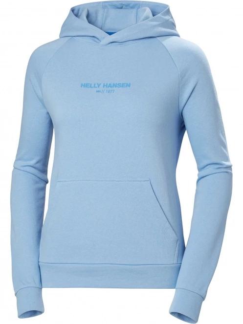 Helly Hansen W Core Hoodie női kapucnis pulóver világoskék színben 6