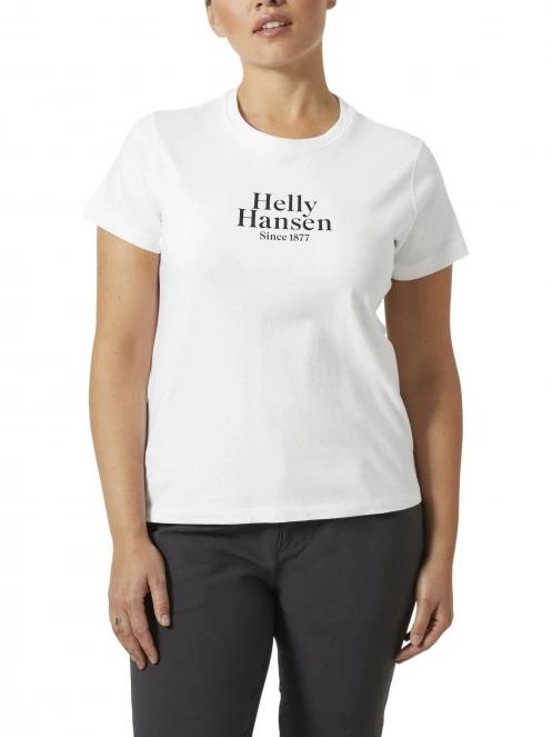 Helly Hansen W Core Graphic T-Shirt női rövid ujjú póló fehér színben 2