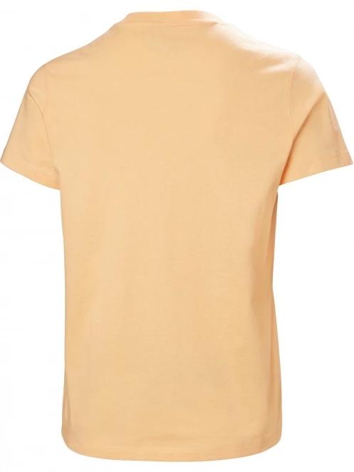 Helly Hansen W Core Graphic T-Shirt női rövid ujjú póló sárga színben 6