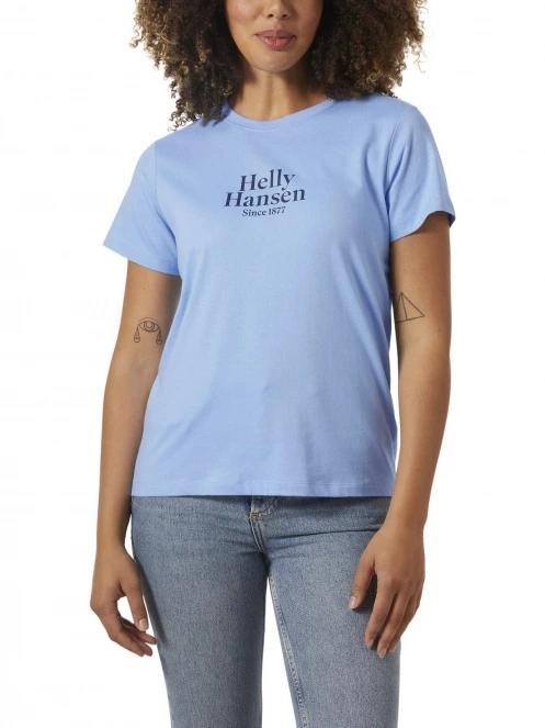 Helly Hansen W Core Graphic T-Shirt női rövid ujjú póló világoskék színben 2