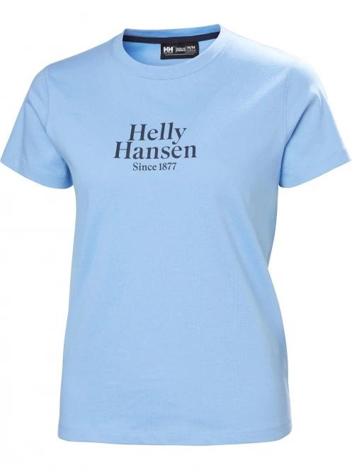 Helly Hansen W Core Graphic T-Shirt női rövid ujjú póló világoskék színben 5
