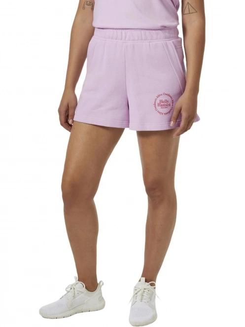 Helly Hansen W Core Sweat Shorts női rövidnadrág lila színben 2