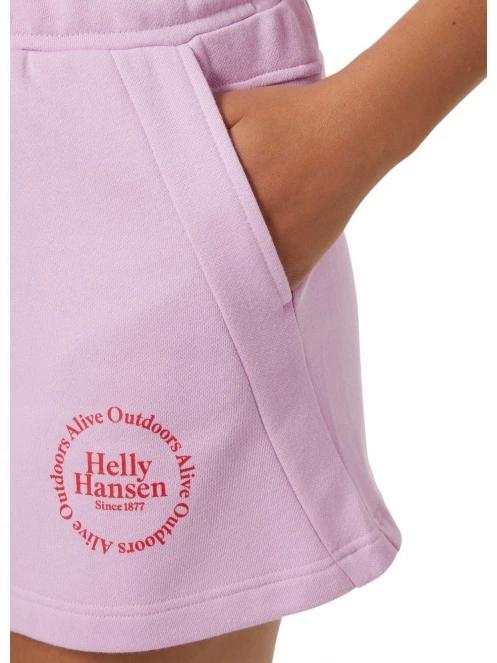 Helly Hansen W Core Sweat Shorts női rövidnadrág lila színben 4