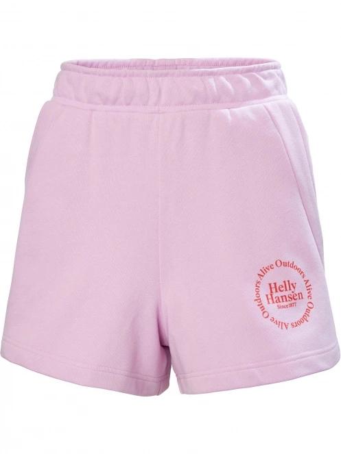 Helly Hansen W Core Sweat Shorts női rövidnadrág lila színben 5