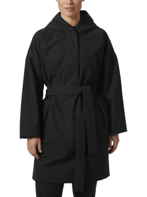 Helly Hansen W Lilja Belted Poncho női esőkabát fekete színben 2