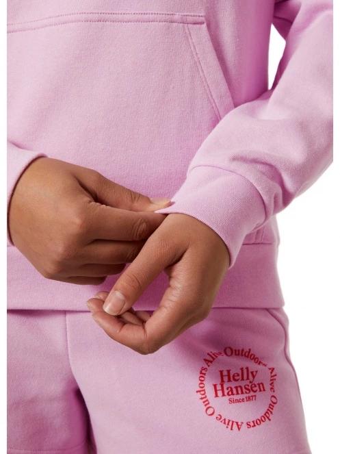 Helly Hansen W Core Graphic Hoodie női kapucnis pulóver rózsaszín színben 5