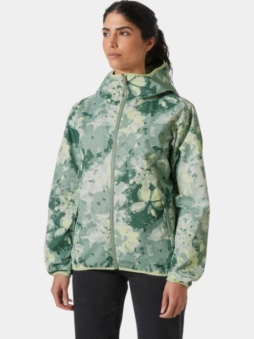 Helly Hansen W Graphic Rain Jacket női esőkabát zöld színben 2