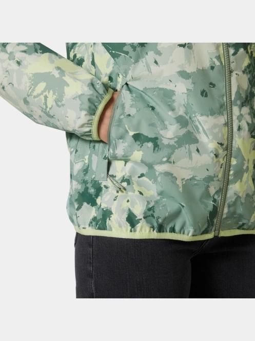 Helly Hansen W Graphic Rain Jacket női esőkabát zöld színben 4