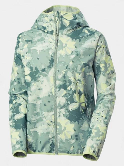 Helly Hansen W Graphic Rain Jacket női esőkabát zöld színben 6
