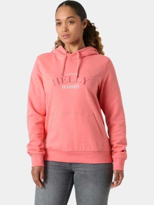 Helly Hansen W Core Graphic Hoodie női kapucnis pulóver rózsaszín színben 2