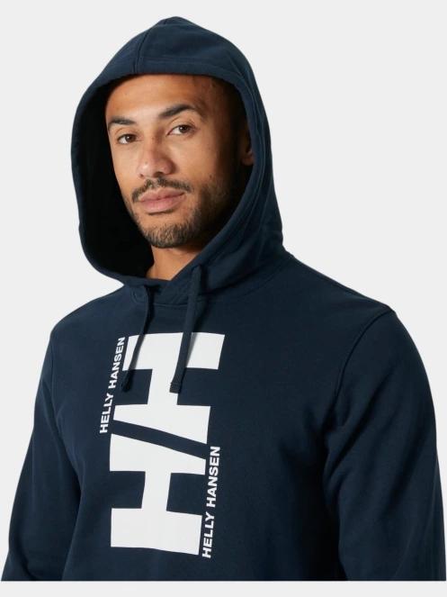 Helly Hansen Core Graphic Hoodie férfi kapucnis pulóver sötétkék színben 5