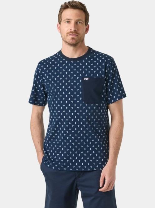 Helly Hansen Hudson T-Shirt férfi rövid ujjú póló sötétkék színben 2