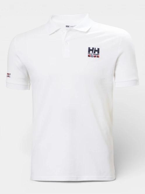 Helly Hansen Messina Graphic Fitted Polo férfi galléros póló fehér színben 7