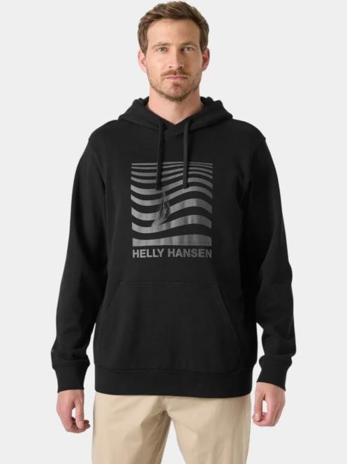 Helly Hansen Shoreline Hoodie férfi kapucnis pulóver fekete színben 2