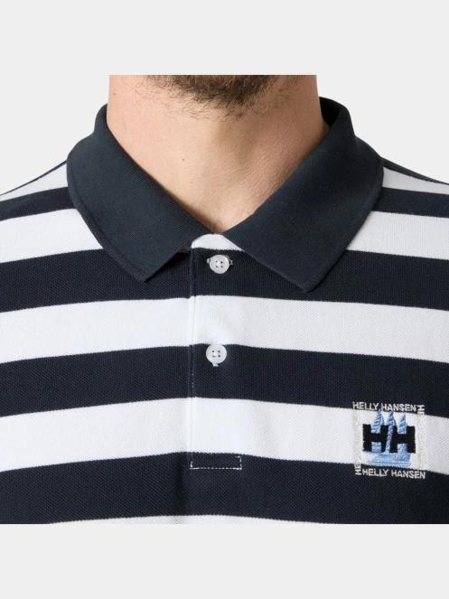 Helly Hansen Toulon Graphic Polo férfi galléros póló sötétkék színben 5