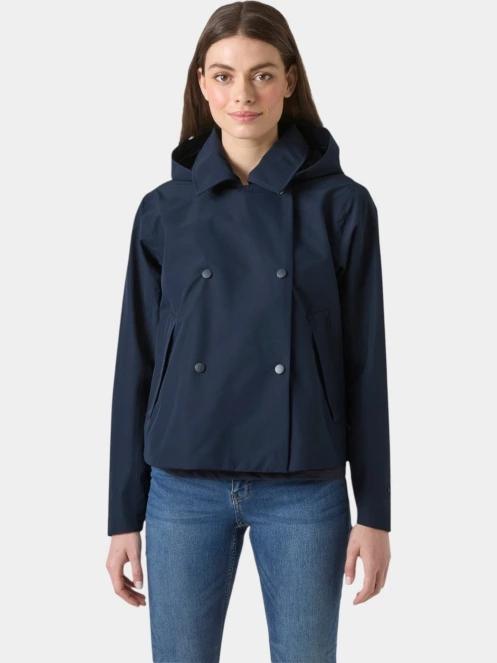 Helly Hansen W Avenue Short Trench női ballonkabát sötétkék színben 2