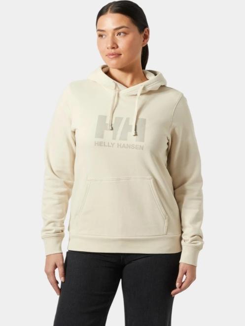 Helly Hansen W Hh Logo Hoodie női kapucnis pulóver homok színben 2