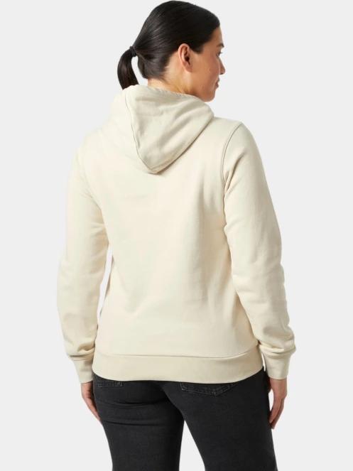 Helly Hansen W Hh Logo Hoodie női kapucnis pulóver homok színben 3