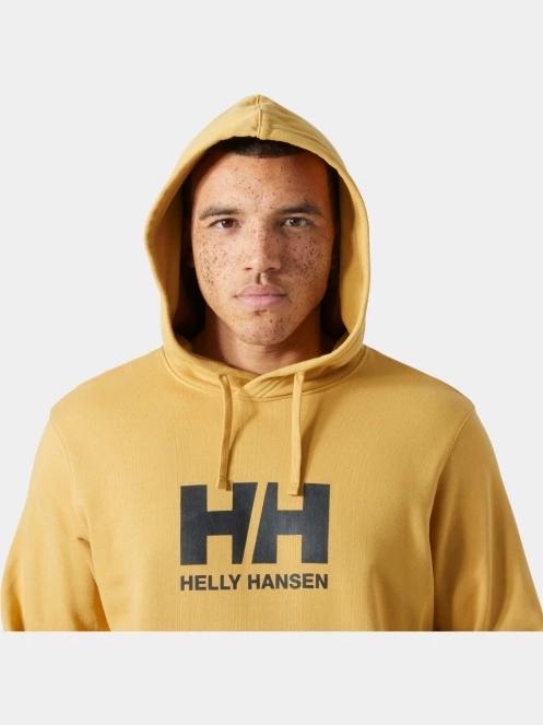 Helly Hansen Hh Logo Hoodie 3.0 férfi kapucnis pulóver sárga színben 4