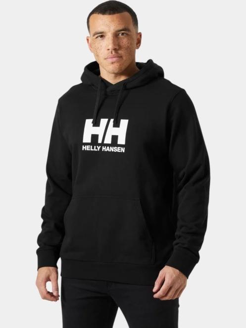 Helly Hansen Hh Logo Hoodie 3.0 férfi kapucnis pulóver fekete színben 2