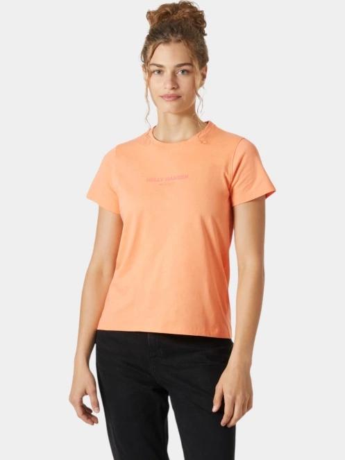 Helly Hansen W Core T-Shirt 2.0 női rövid ujjú póló narancssárga színben 2