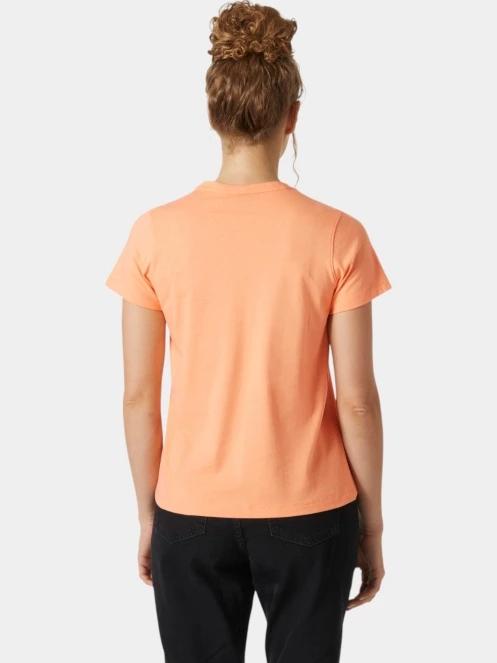 Helly Hansen W Core T-Shirt 2.0 női rövid ujjú póló narancssárga színben 3