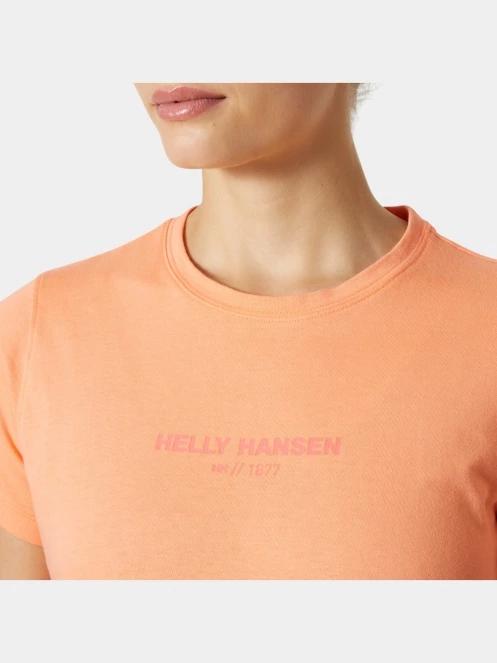 Helly Hansen W Core T-Shirt 2.0 női rövid ujjú póló narancssárga színben 4