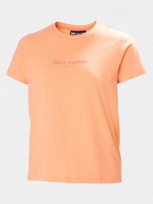 Helly Hansen W Core T-Shirt 2.0 női rövid ujjú póló narancssárga színben 5