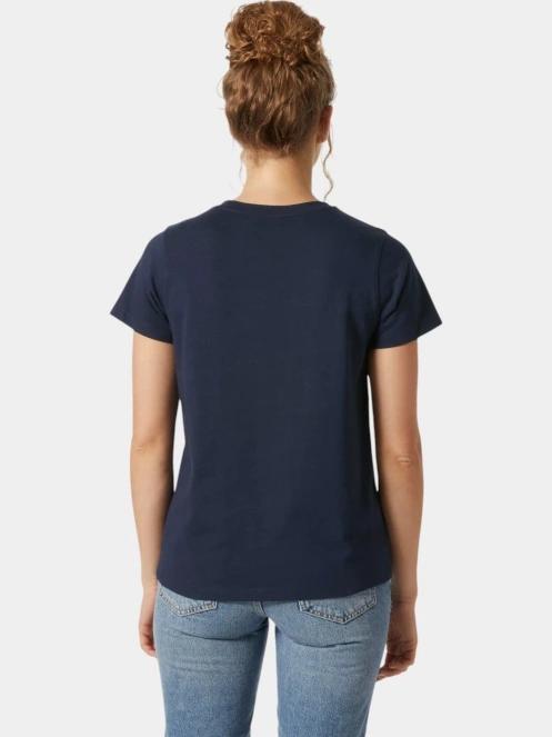 Helly Hansen W Core T-Shirt 2.0 női rövid ujjú póló sötétkék színben 3