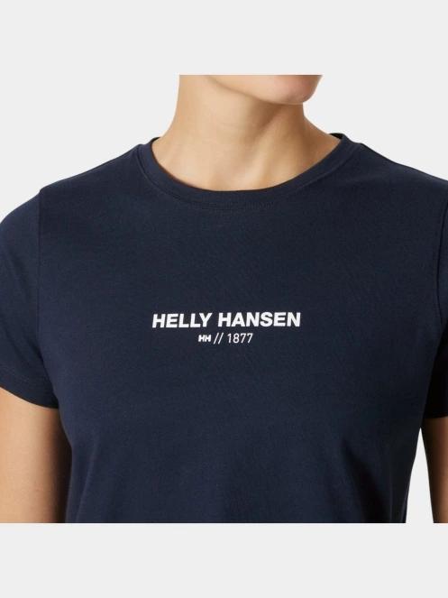 Helly Hansen W Core T-Shirt 2.0 női rövid ujjú póló sötétkék színben 4