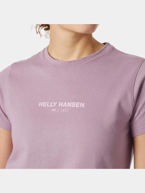 Helly Hansen W Core T-Shirt 2.0 női rövid ujjú póló lila színben 4