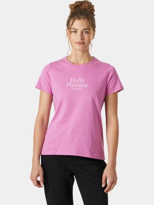 Helly Hansen W Core Graphic T-Shirt 2.0 női rövid ujjú póló magenta színben 2