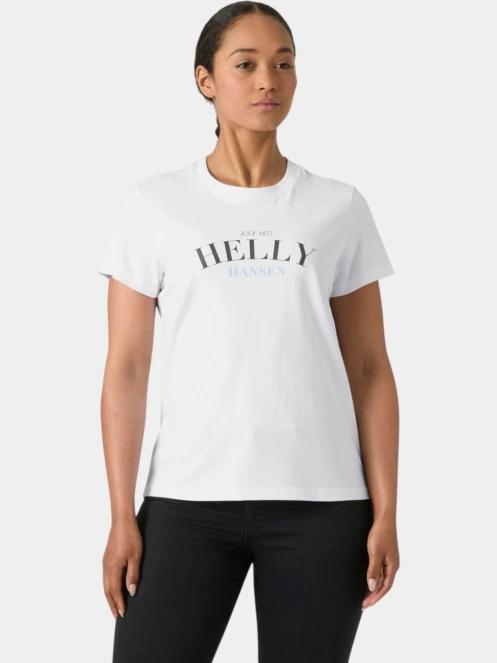 Helly Hansen W Core Graphic T-Shirt 2.0 női rövid ujjú póló fehér színben 2