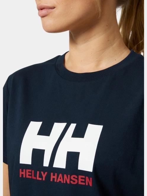Helly Hansen W Hh Logo T-Shirt 3.0 női rövid ujjú póló sötétkék színben 4