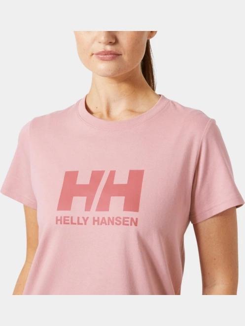 Helly Hansen W Hh Logo T-Shirt 3.0 női rövid ujjú póló rózsaszín színben 4