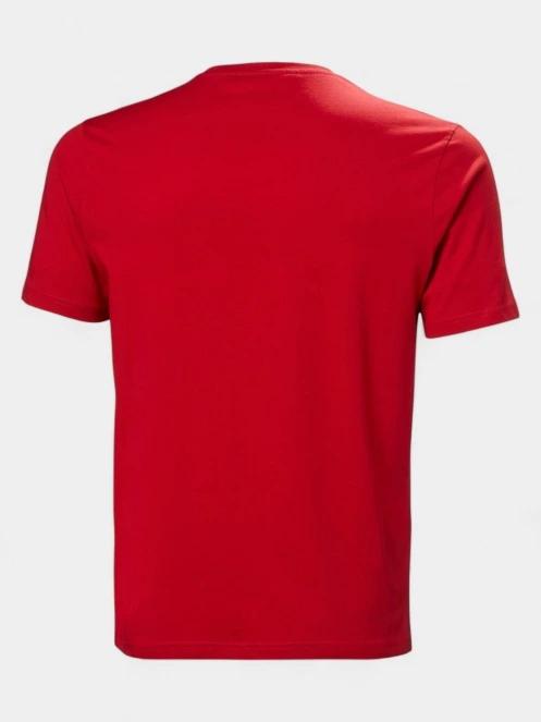 Helly Hansen Hh Logo T-Shirt 3.0 férfi rövid ujjú póló piros színben 6