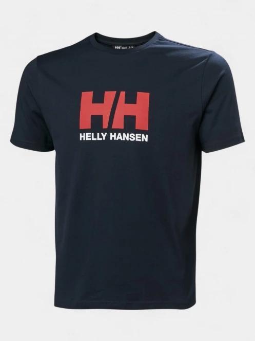 Helly Hansen Hh Logo T-Shirt 3.0 férfi rövid ujjú póló sötétkék színben 5