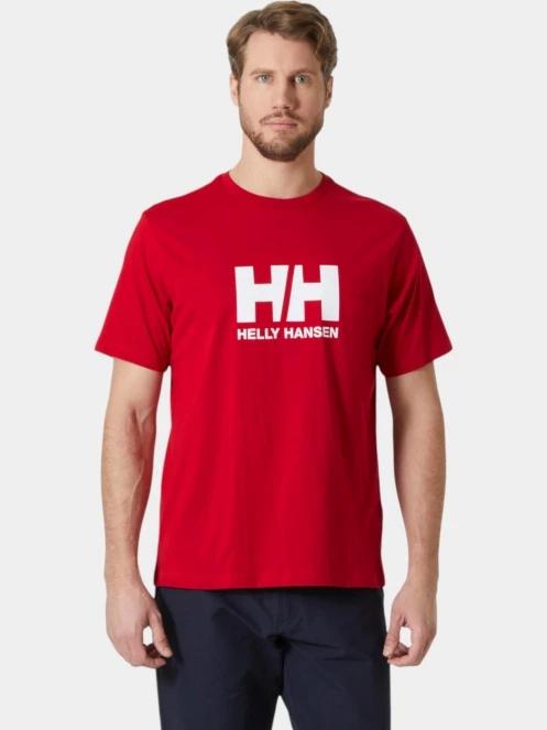 Helly Hansen Hh Logo T-Shirt 3.0 férfi rövid ujjú póló piros színben 2