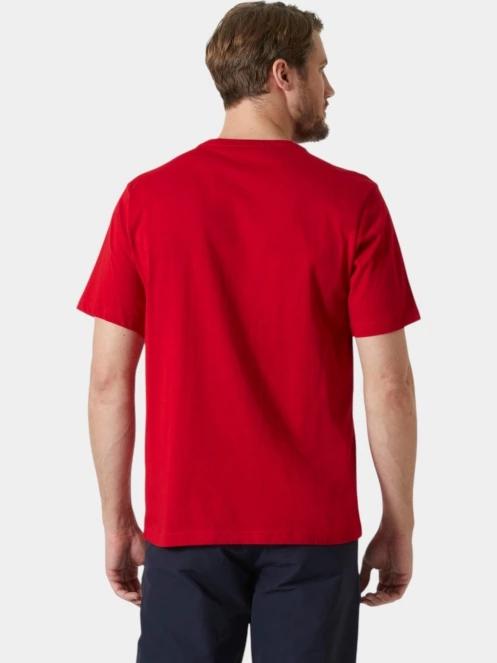 Helly Hansen Hh Logo T-Shirt 3.0 férfi rövid ujjú póló piros színben 3