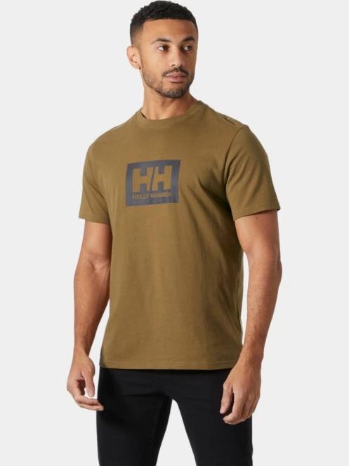 Helly Hansen Hh Box T 2.0 férfi rövid ujjú póló oliva színben 2