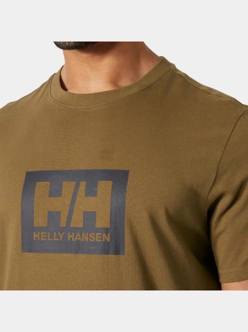 Helly Hansen Hh Box T 2.0 férfi rövid ujjú póló oliva színben 4