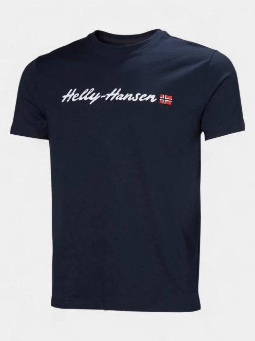 Helly Hansen Core Graphic T 2.0 férfi rövid ujjú póló sötétkék színben 2