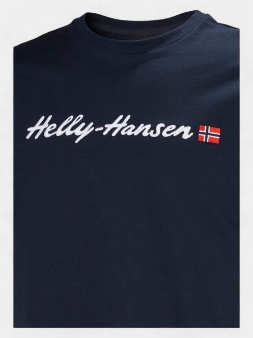 Helly Hansen Core Graphic T 2.0 férfi rövid ujjú póló sötétkék színben 4