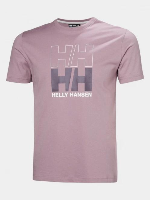 Helly Hansen Core Graphic T 2.0 férfi rövid ujjú póló lila színben 2