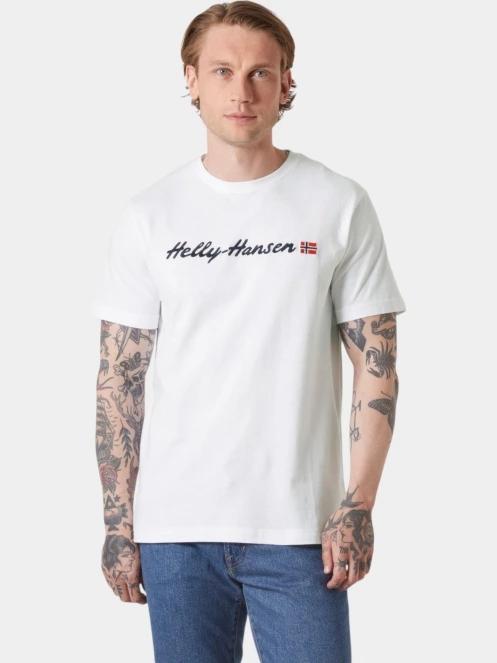 Helly Hansen Core Graphic T 2.0 férfi rövid ujjú póló fehér színben 2