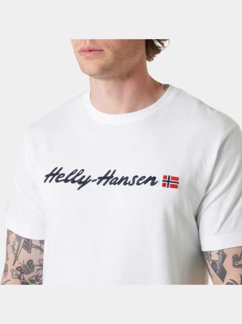 Helly Hansen Core Graphic T 2.0 férfi rövid ujjú póló fehér színben 4