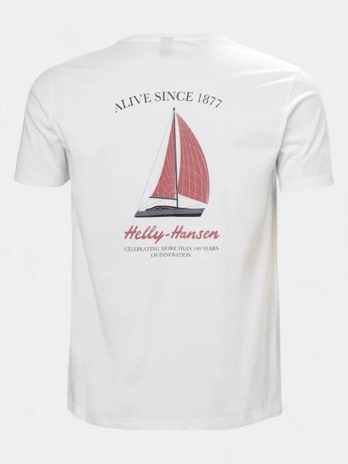 Helly Hansen Shoreline T-Shirt 3.0 férfi rövid ujjú póló fehér színben 3