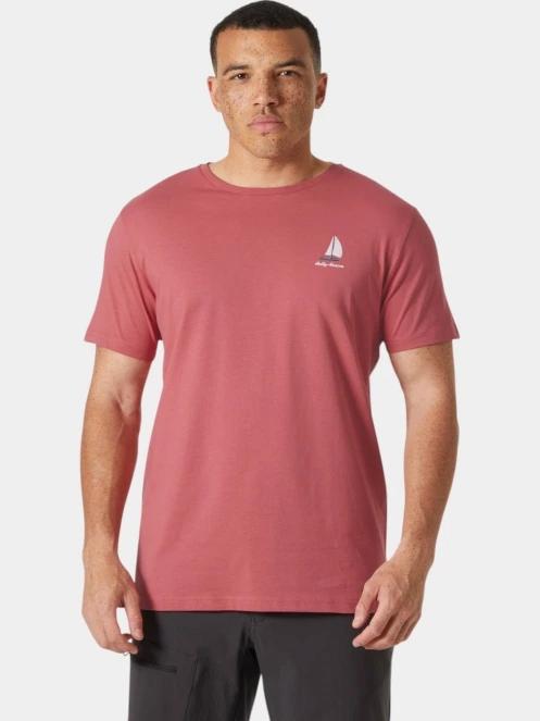 Helly Hansen Shoreline T-Shirt 3.0 férfi rövid ujjú póló piros színben 2