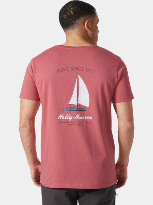 Helly Hansen Shoreline T-Shirt 3.0 férfi rövid ujjú póló piros színben 3